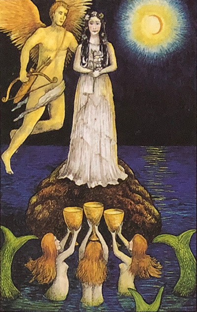 Mythic Tarot Minor Arcana ~ The Three of Cups