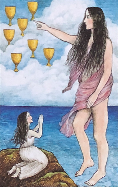 Mythic Tarot Minor Arcana ~ The Seven of Cups