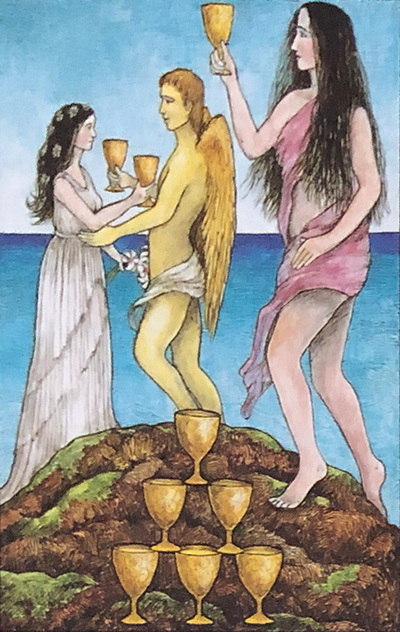 Mythic Tarot Minor Arcana ~ The Nine of Cups