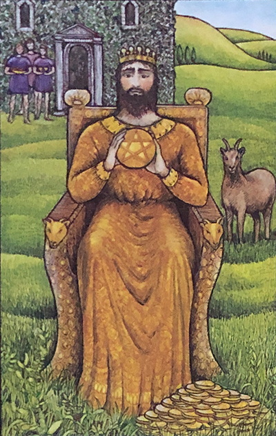 Mythic Tarot Minor Arcana ~ The King of Pentacles